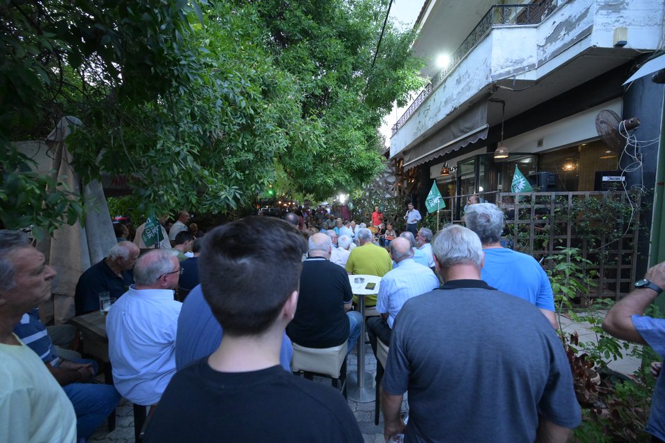 Ο Νίκος Ανδρουλάκης σε ομιλία στην Αλεξάνδρεια Ημαθείας