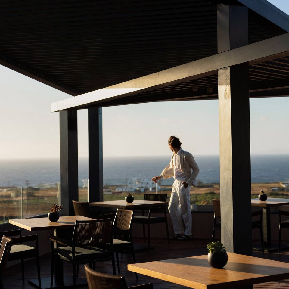 H θέα του εστιατορίου Vatanee. 