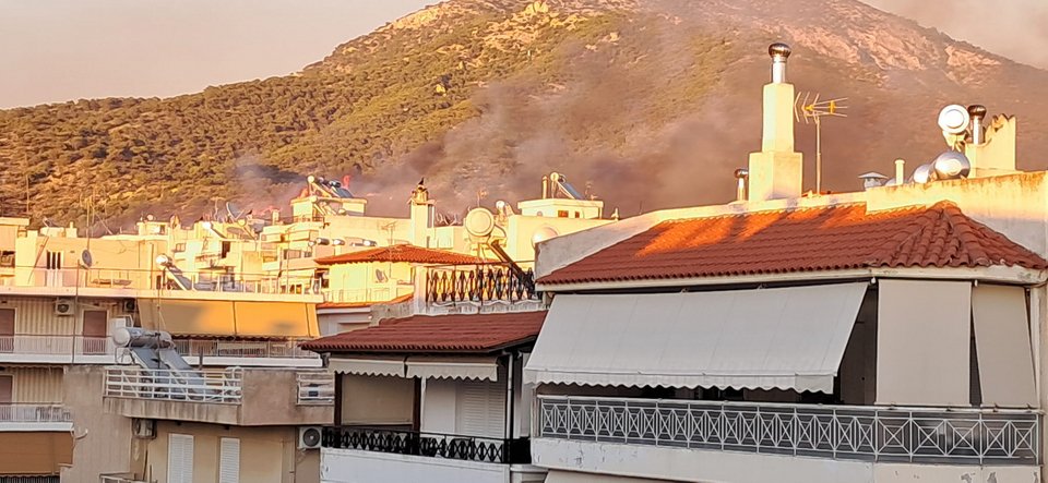 Φωτιά στην Τερψιθέα Άνω Γλυφάδας / Φωτογραφία: Facebook