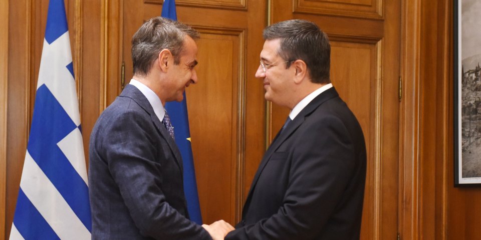 Ο Κυριάκος Μητσοτάκης με τον Απόστολο Τζιτζικώστα / Φωτογραφία: Intimenews/ΖΑΧΟΣ ΓΙΩΡΓΟΣ