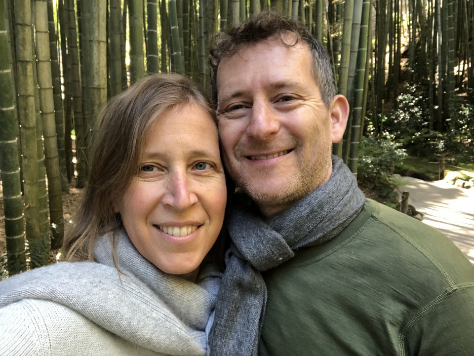 Η Susan Wojcicki με τον σύζυγό της Ντένις