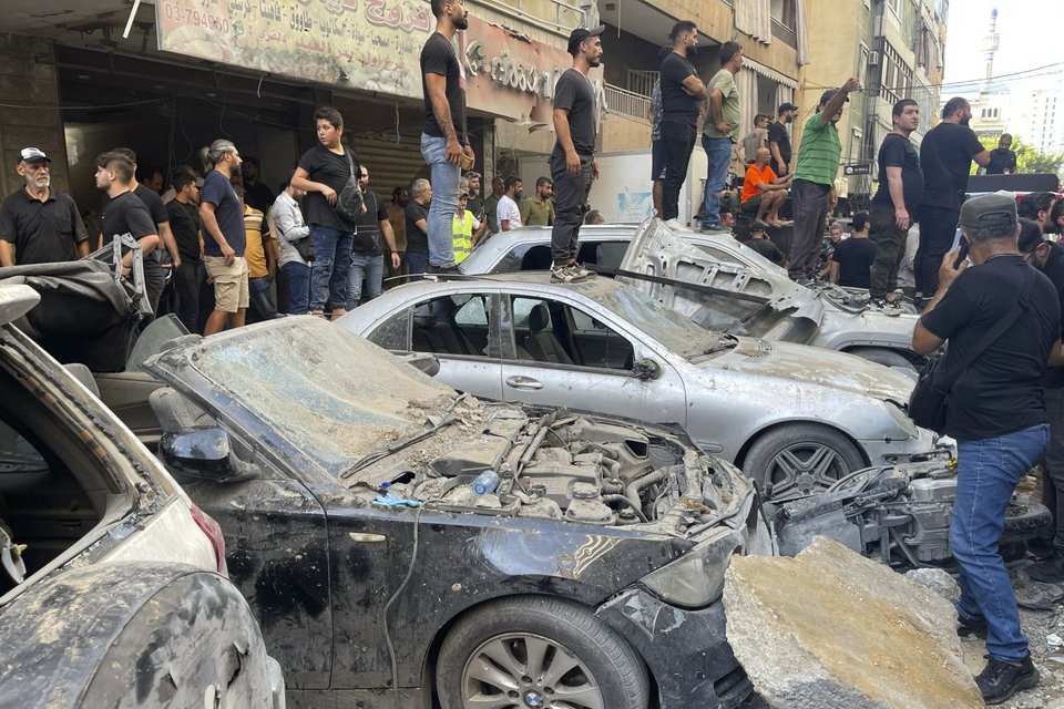Αεροπορική επιδρομή του Ισραήλ σε προπύργιο της Χεζμπολάχ στη Βηρυτό / Φωτογραφία: AP