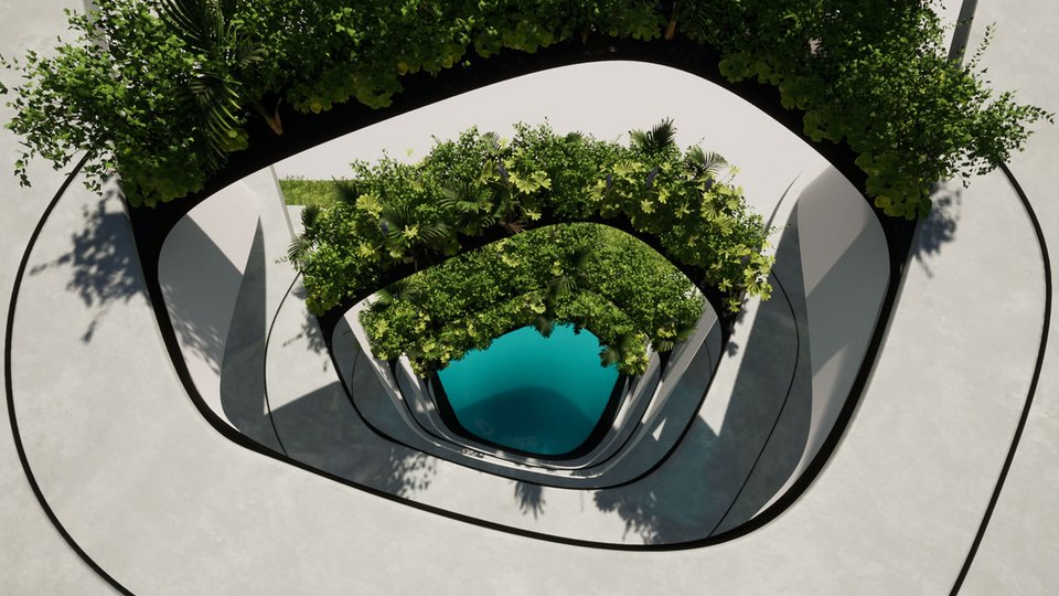 Οι κρεμαστοί κήποι της πολυκατοικίας SnakeFLY στο Παλαιό Ψυχικό από το αρχιτεκτονικό γραφείο Architect Scripta και τη Nexus Properties Construction Company / Φωτορεαλιστικές μακέτες: nexusproperties.gr