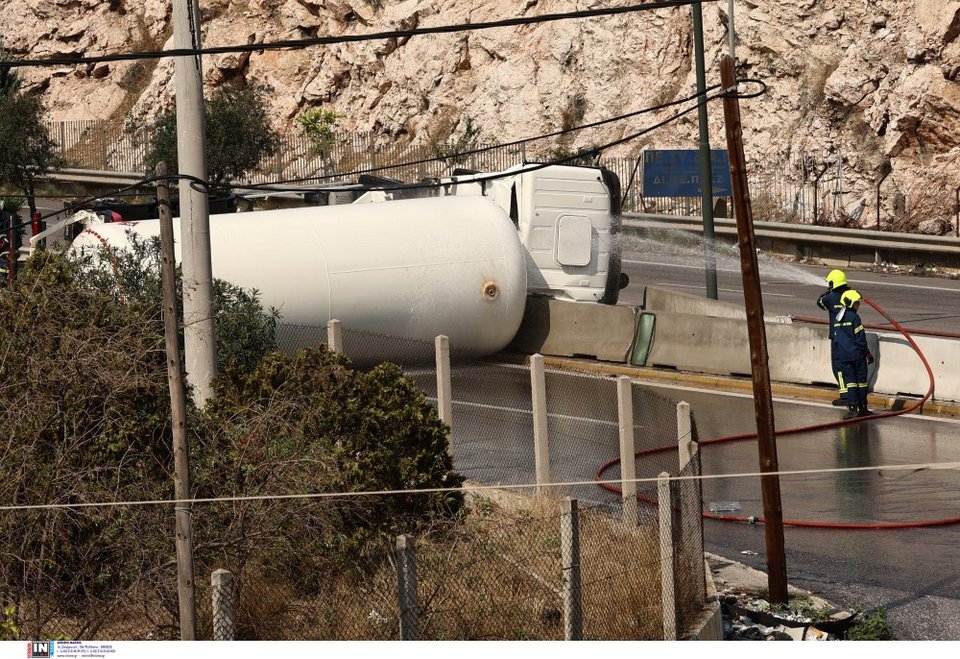ανατροπή βυτιοφόρου