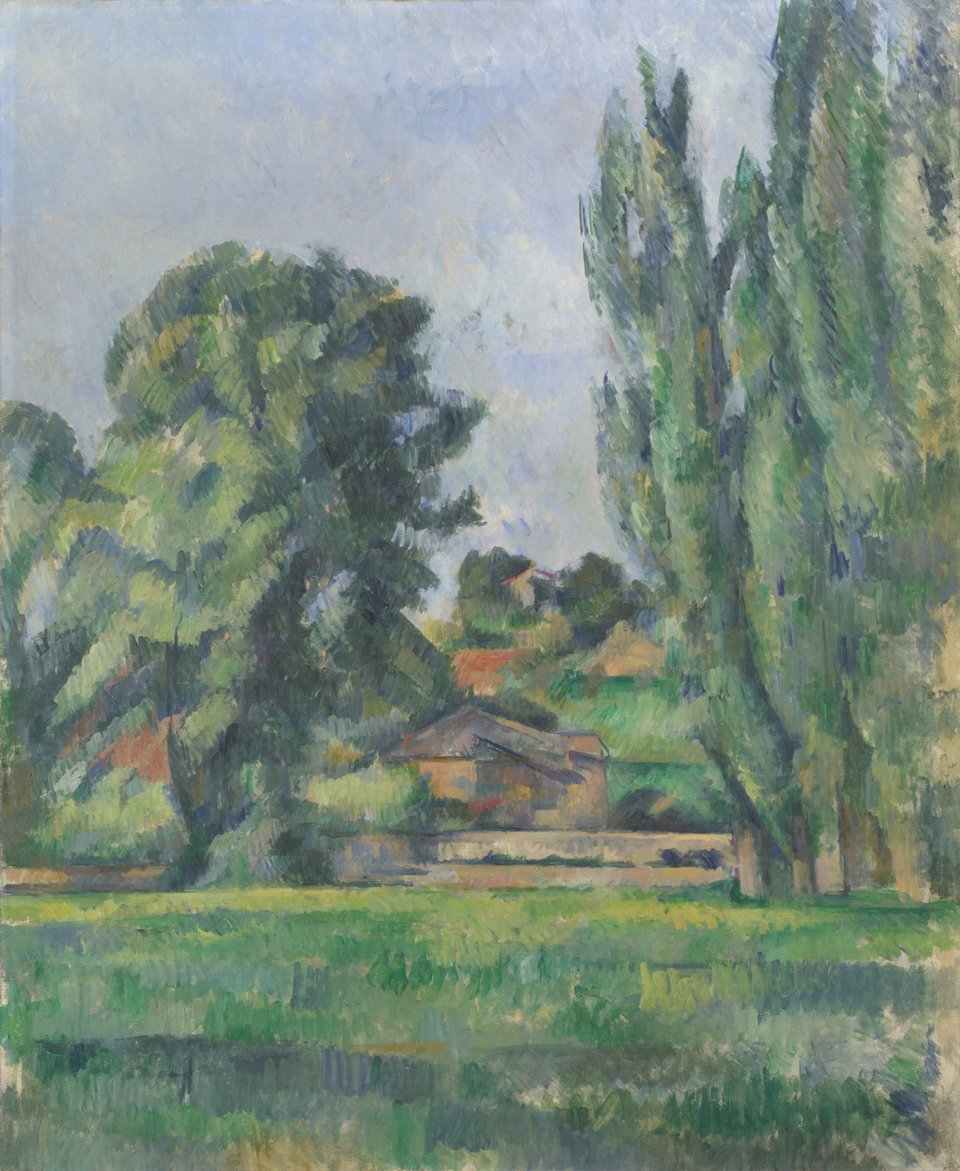Paul Cézanne: «Τοπίο με λεύκες»