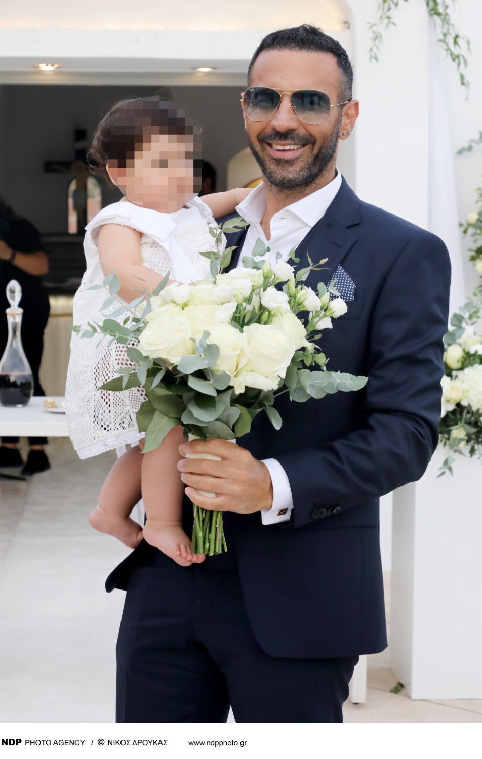 Ο Κωνσταντίνος Παντζής με την κόρη του 