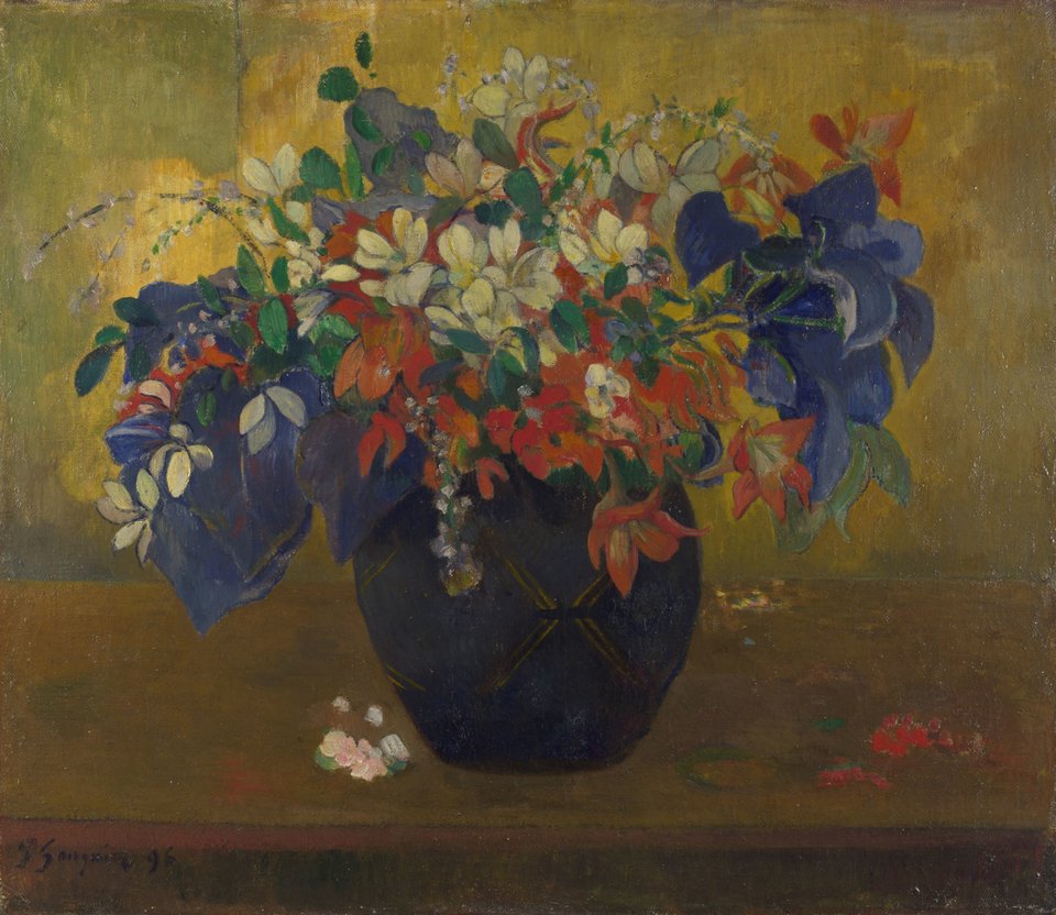 «Νεκρή φύση με ανθοδοχείο» του Gauguin
