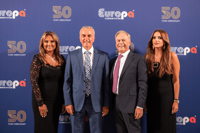 Ανούς Τζιρακιάν, Αντιπρόεδρος και Διευθύνουσα Σύμβουλος της Europa, Γιώργος Μεντζελόπουλος, Πρόεδρος της Ελληνικής Ένωσης Αλουμινίου, Γρηγόρης Τζιρακιάν, Πρόεδρος του Διοικητικού Συμβουλίου της Europa, Τζοβάννα Παλυβού, Public Relations & Health Department Director της Europa