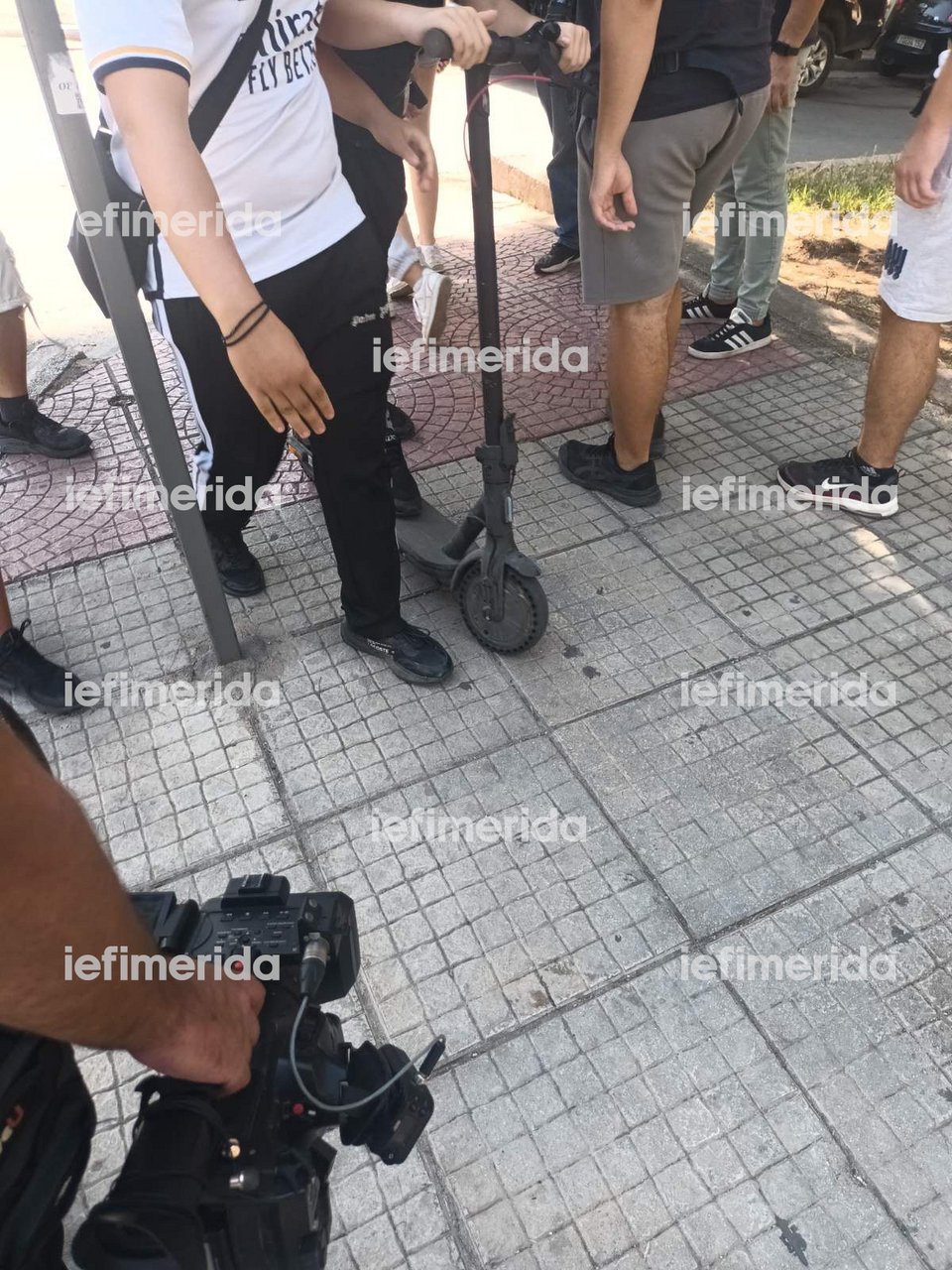 Το πατίνι που οδηγούσε ο 15χρονος