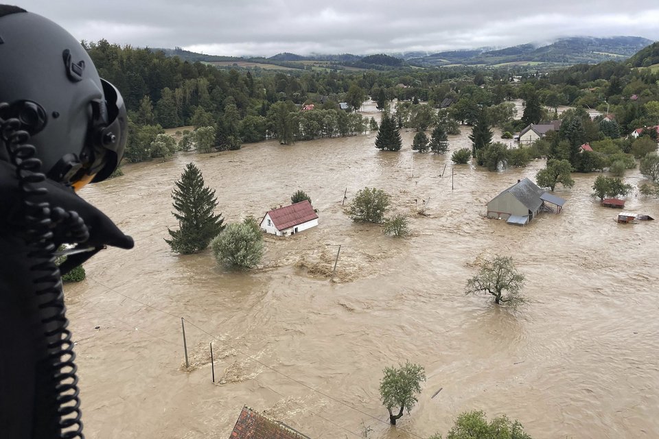 Φωτογραφία από τις χθεσινές πλημμύρες στην Πολωνία