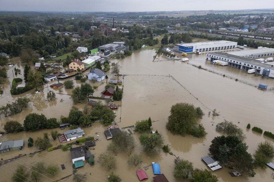 Φωτογραφία από τις χθεσινές πλημμύρες στην Πολωνία