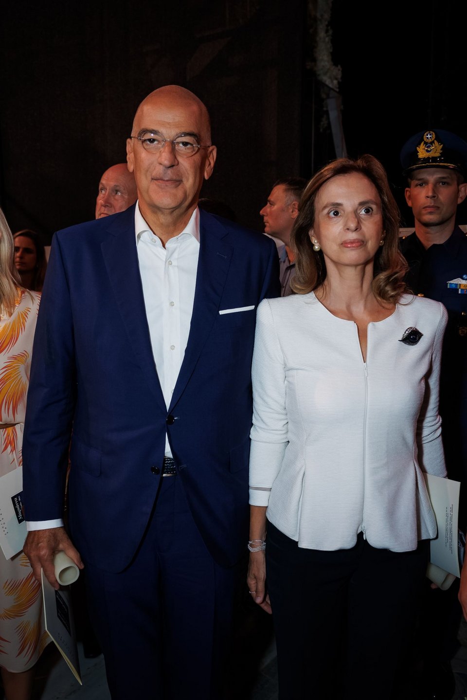 Ο Νίκος Δένδιας με την σύζυγό του