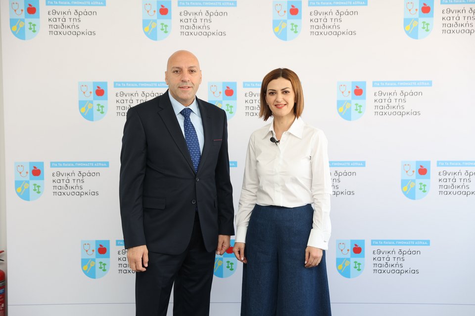 Dr. Ghassan Khalil και Ειρήνη Αγαπηδάκη / Φωτογραφία: ΑΠΕ-ΜΠΕ