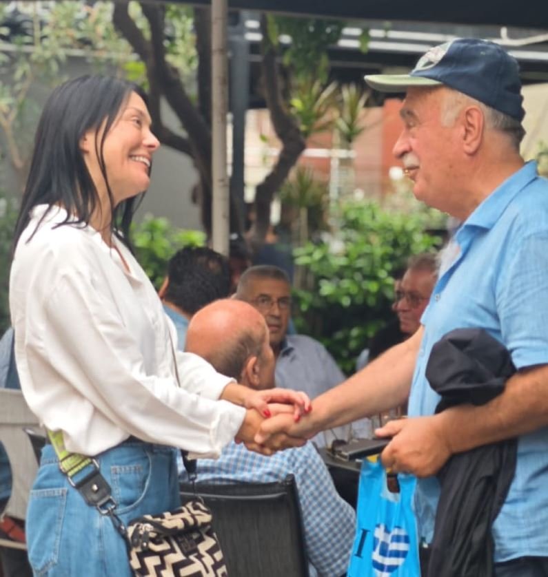Η Νάντια Γιαννακοπούλου συναντήθηκε με φίλους στο Περιστέρι / Φωτογραφία: Instagram