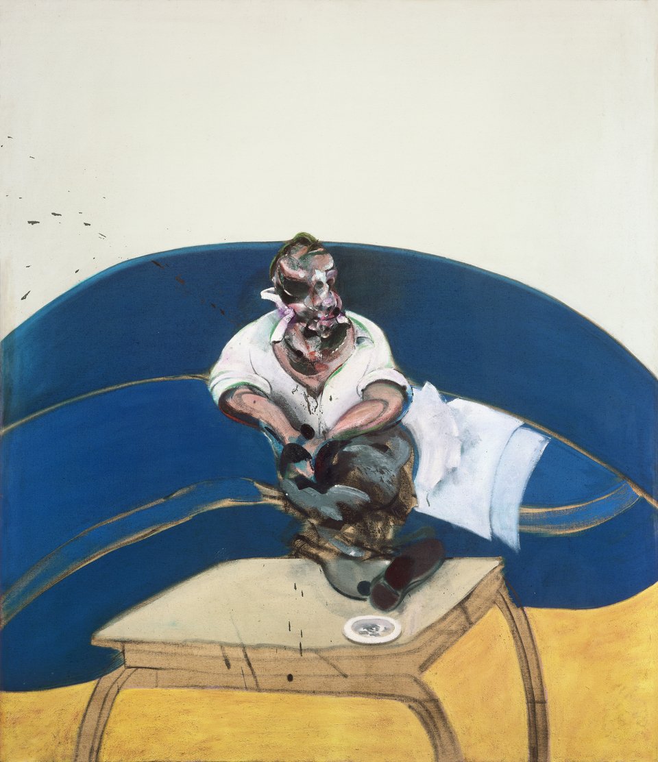 Study for Self-Portrait, 1963 by Francis Bacon © The Estate of Francis Bacon. All rights reserved, DACS/Artimage 2024. Photo: Prudence Cuming Associates Ltd. Amgueddfa Cymru – Museum Wales.