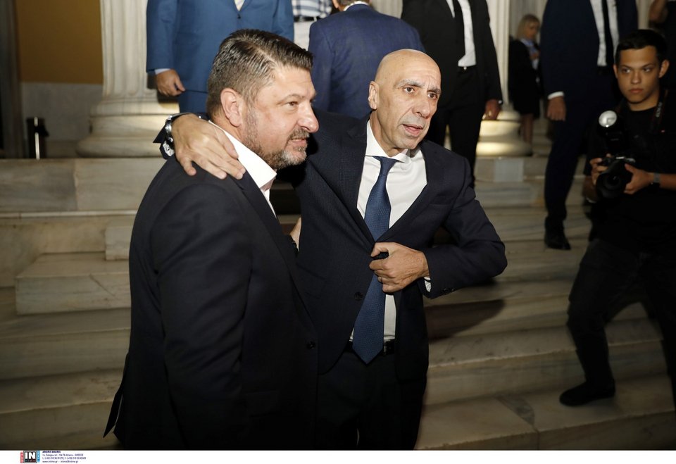 Ο περιφερειάρχης Αττικής Νίκος Χαρδαλιάς με τον Γιάννη Μπρατάκο / Φωτογραφία: Intimenews/ΚΑΜΣΗΣ ΔΗΜΟΣΘΕΝΗΣ 