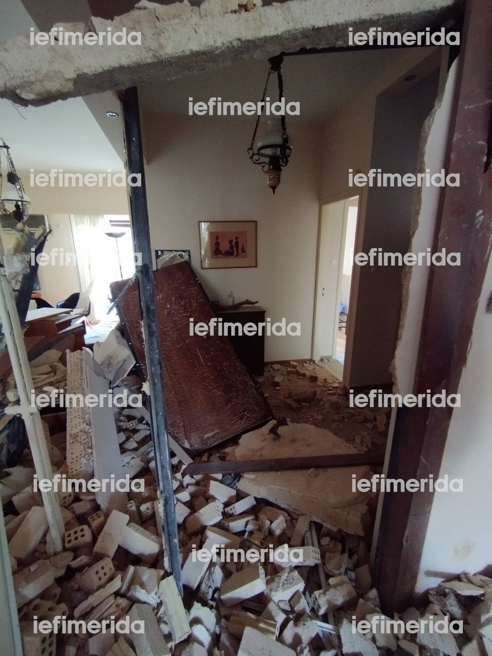 Εικόνα από το εσωτερικό του σπιτιού στους Αμπελόκηπους