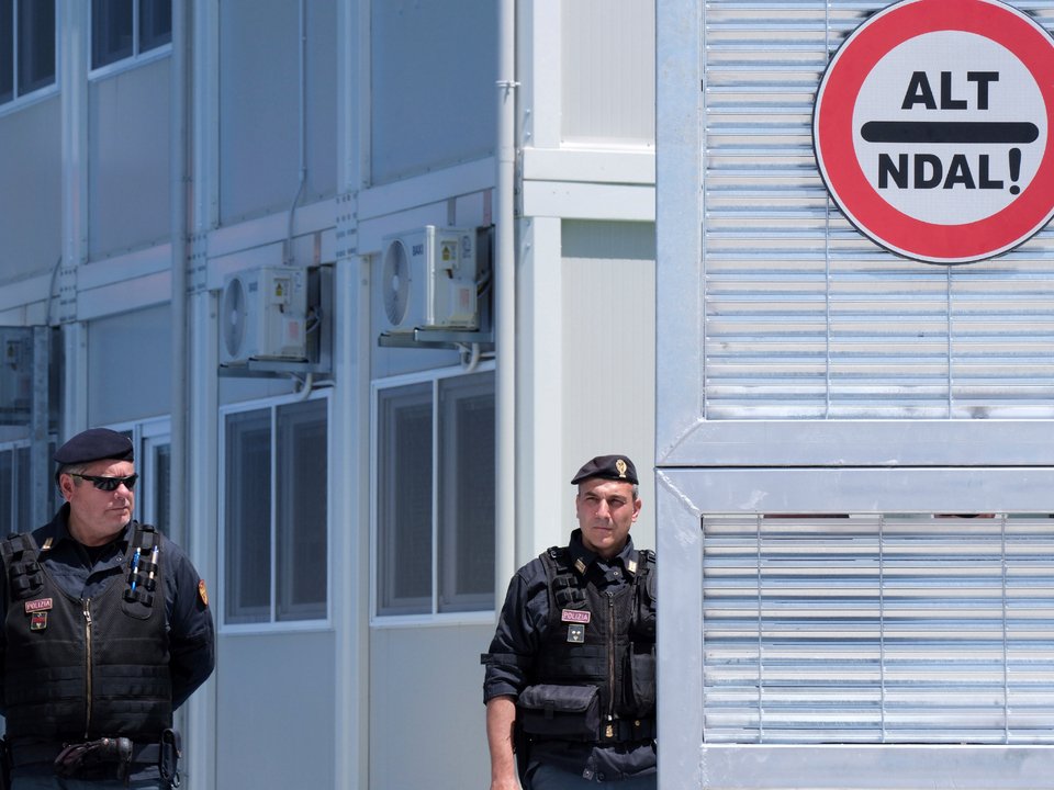 Το κέντρο υποδοχής μεταναστών στη Σεγκίν της Αλβανίας / Φωτογραφία: AP Photo/Vlasov Sulaj