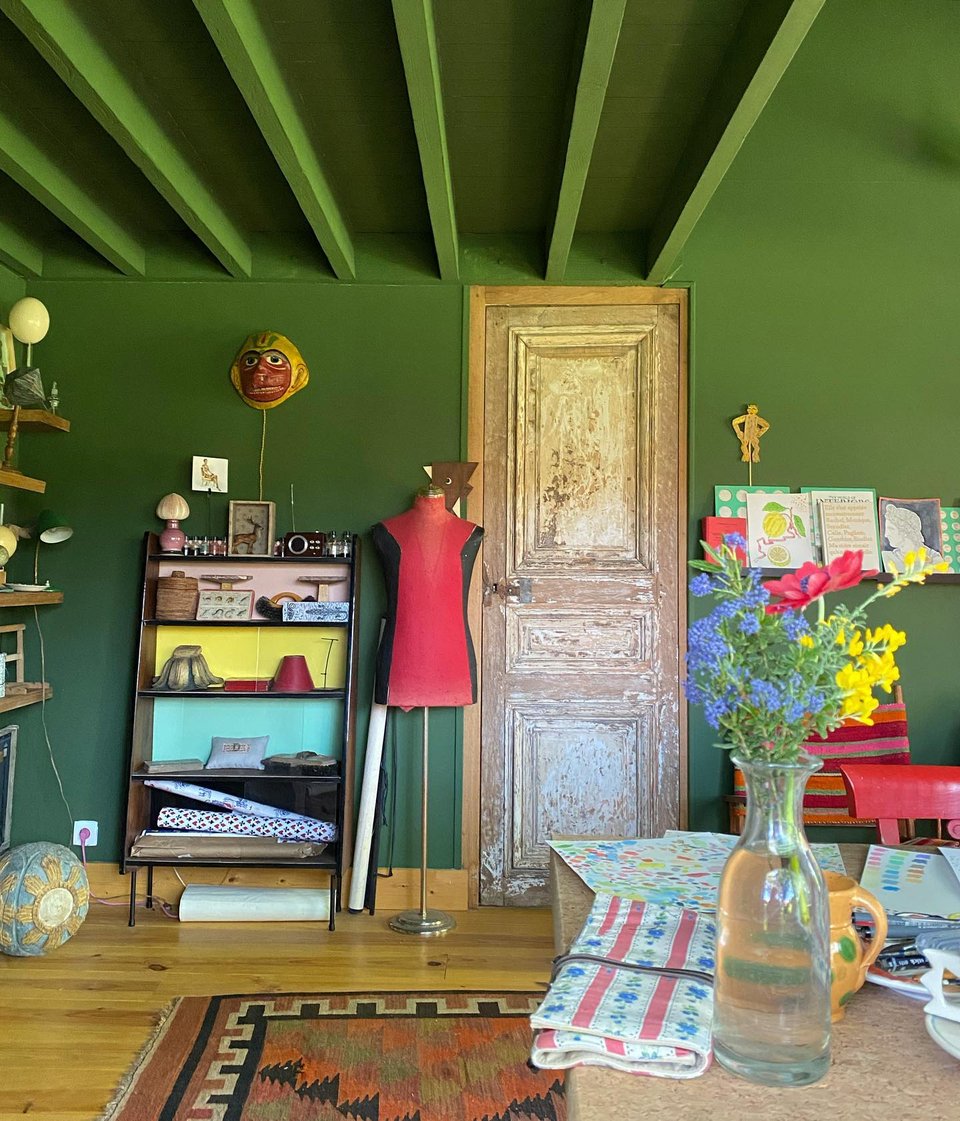 Γωνιά από το ατελιέ του Μarin Μontagut / Φωτογραφία: marinmontagut/Instagram