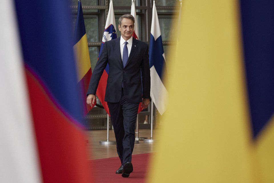 Ο Κυριάκος Μητσοτάκης στη Σύνοδο Κορυφής των Βρυξελλών / Φωτογραφία Δημήτρης Παπαμήτσος - Γραφείο Τύπου πρωθυπουργού