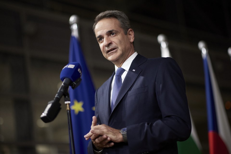 Ο Κυριάκος Μητσοτάκης στη Σύνοδο Κορυφής των Βρυξελλών / Φωτογραφία Δημήτρης Παπαμήτσος - Γραφείο Τύπου πρωθυπουργού