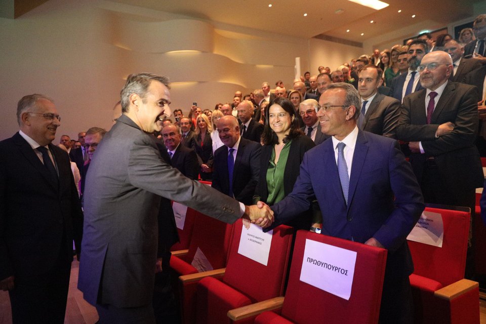 Κυριάκος Μητσοτάκης και Χρήστος Σταϊκούρας / Φωτογραφία: Eurokinissi, ΓΙΑΝΝΗΣ ΠΑΝΑΓΟΠΟΥΛΟΣ
