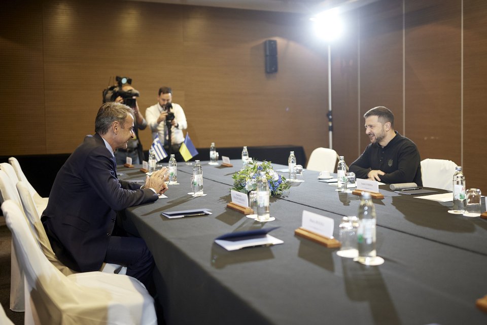 Κυριάκος Μητσοτάκης και Βολοντίμιρ Ζελένσκι