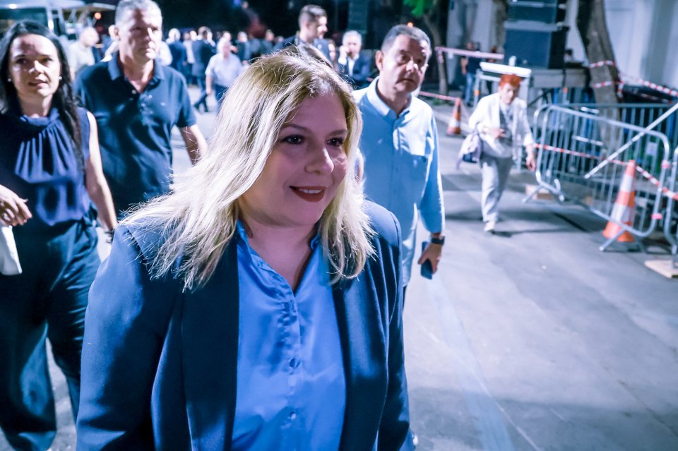 Η γραμματέας της Νέας Δημοκρατίας, Μαρία Συρεγγέλα