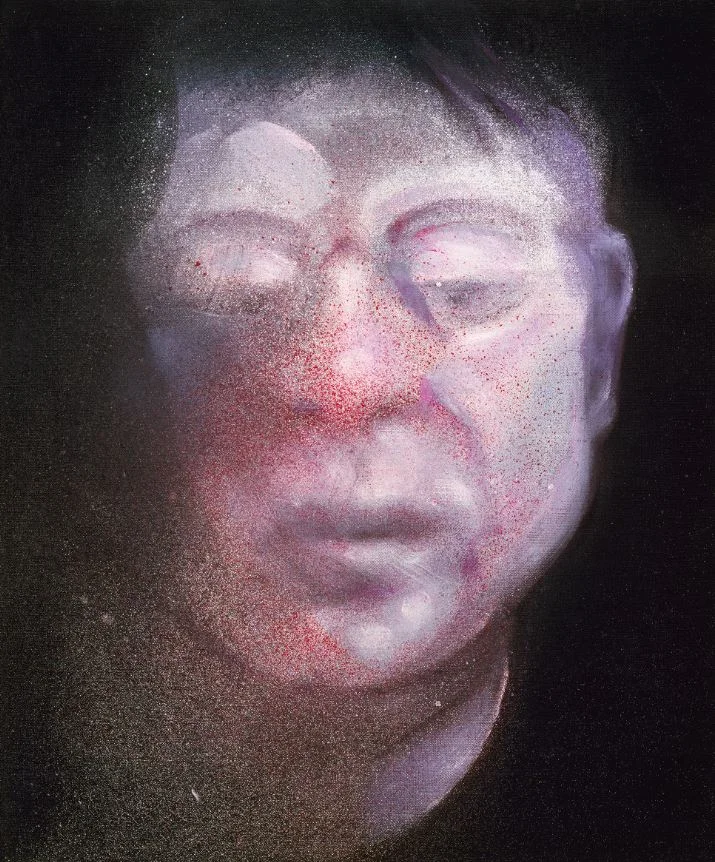 To πρώτο έργο που βλέπουμε μπαίνοντας στην αίθουσα/  Self-Portrait, 1987 by Francis Bacon © The Estate of Francis Bacon. All rights reserved, DACS/Artimage 2024. Photo: Prudence Cuming Associates Ltd. Private Collection, NYC.