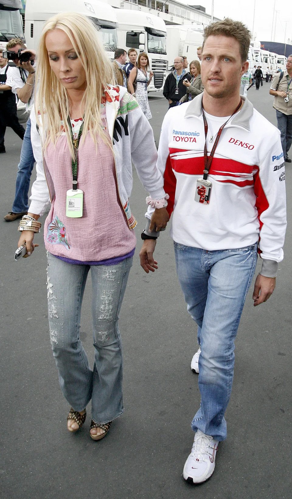 O Ralf Schumacher με την πρώην σύζυγό του Κόρα