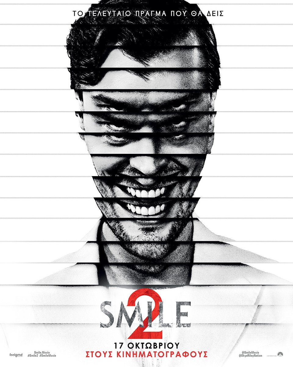 Η αφίσα του Smile 2 με πρωταγωνιστή τον Ρέι Νίκολσον