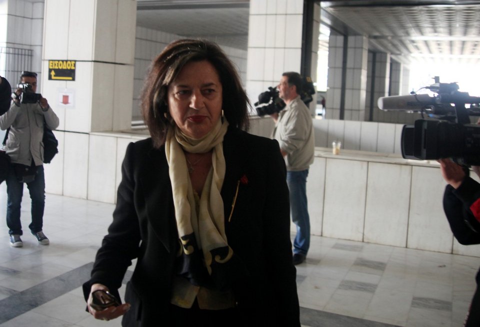Η Βάσω Παπανδρέου στη δίκη για τα εξοπλιστικά του Άκη Τσοχατζόπουλου το 2015