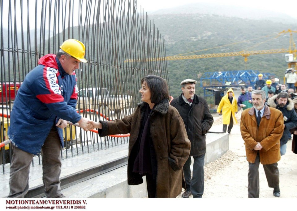 Η Βάσω Παπανδρέου επιθεωρεί έργα της Εγνατίας οδού