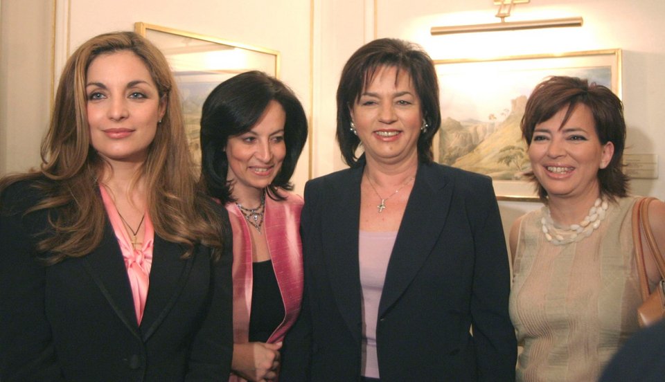 Βάσω Παπανδρέου με Άντζελα Γκερέκου, Άννα Διαμαντοπούλου και Ελένη Κούρκουλα
