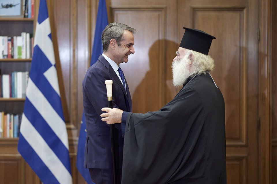 Συνάντηση Μητσοτάκη με τον Πάπα και Πατριάρχη Αλεξανδρείας και πάσης Αφρικής κ.κ. Θεόδωρο Β’