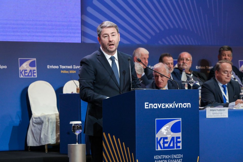 Ο πρόεδρος του ΠΑΣΟΚ Νίκος Ανδρουλάκης
