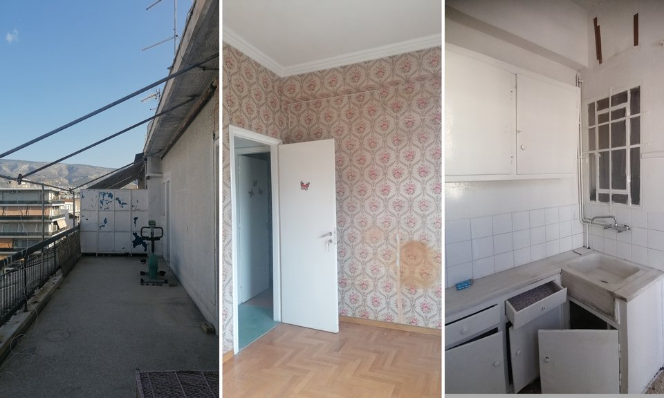 Οι χώροι του ρετιρέ πριν την ανακαίνιση