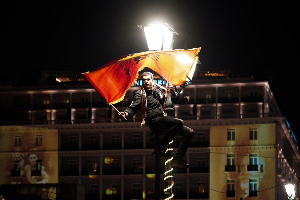 Αλβανοί στο Σύνταγμα
