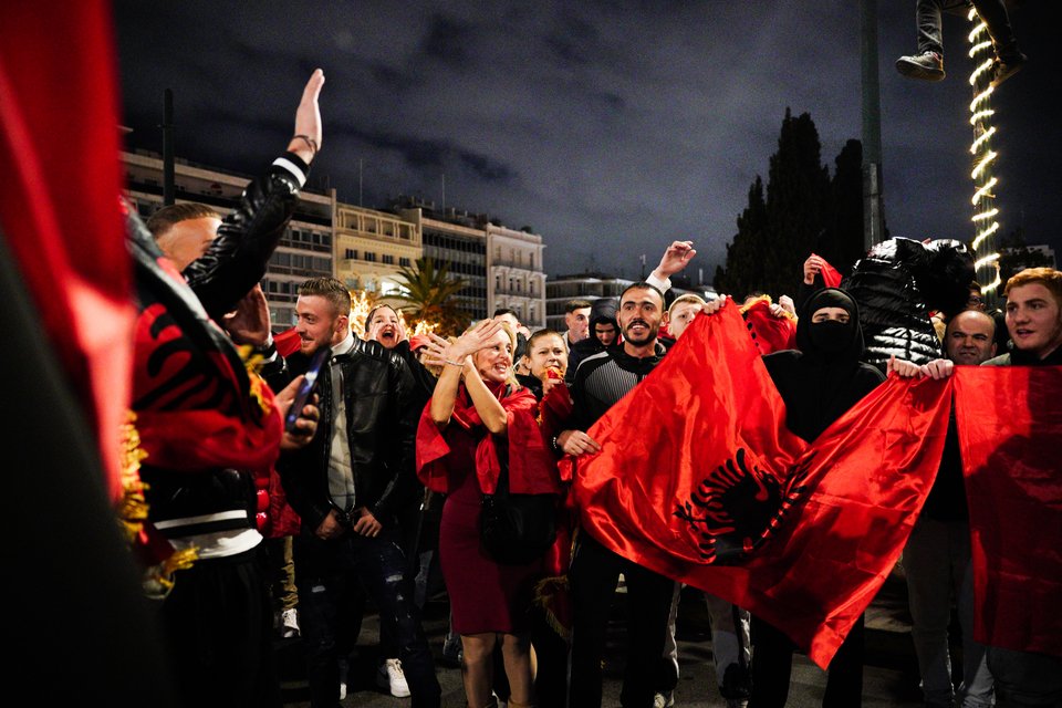 Αλβανοί στο Σύνταγμα