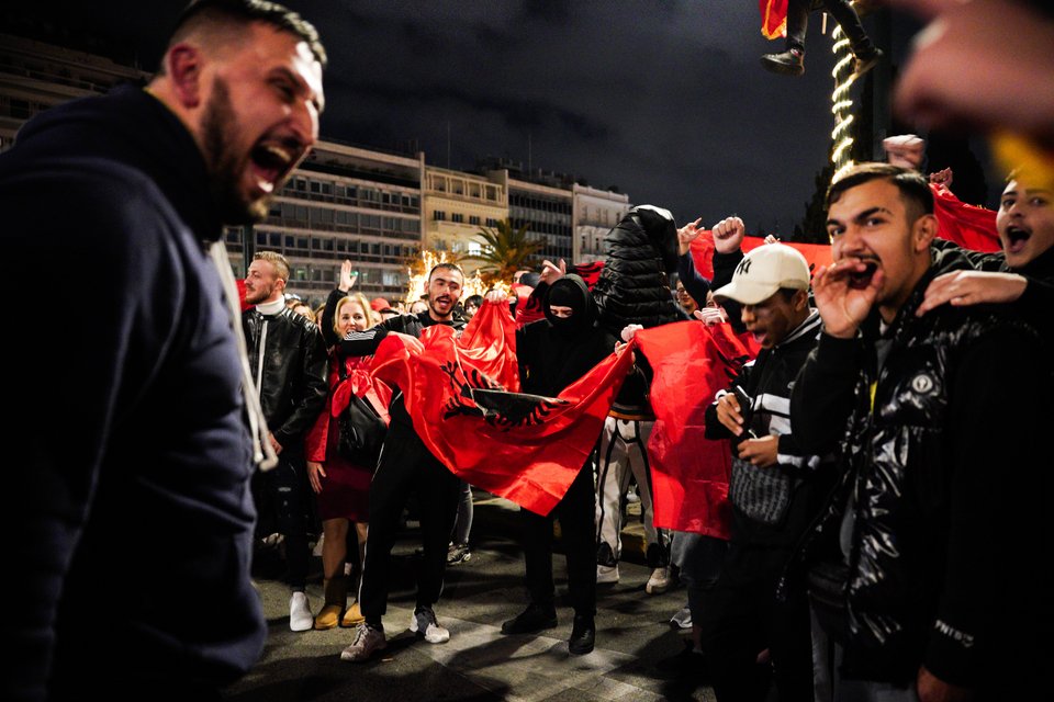 Αλβανοί στο Σύνταγμα