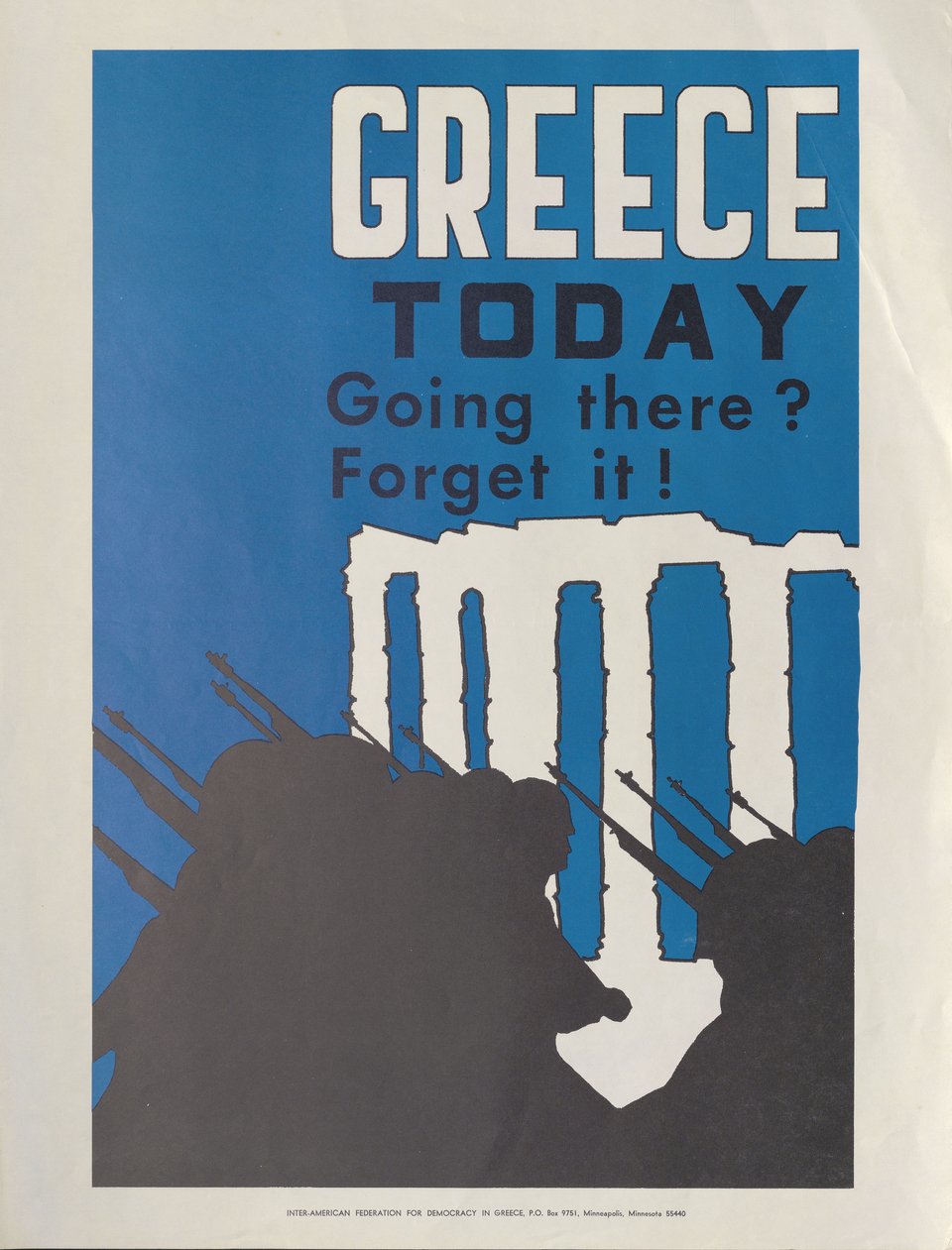 Αφίσα του Βλάση Κανιάρη για το Παγκόσμιο Φεστιβάλ Νεολαίας, Δυτικό Βερολίνο, 1973. ΑΣΚΙ / Συλλογή αφισών