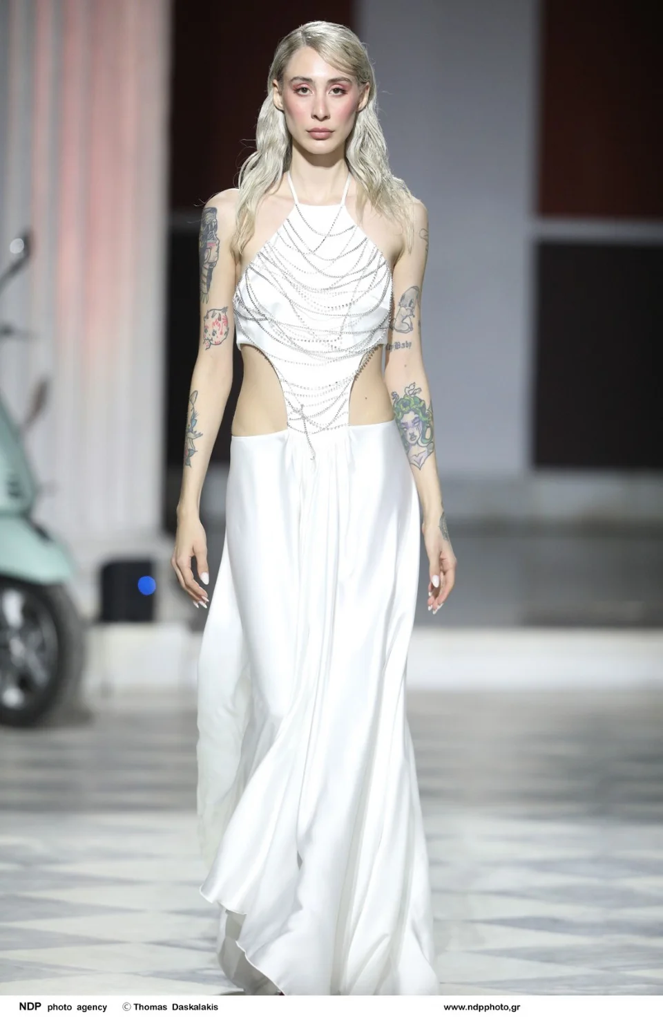 Η Κιάρα Μαρκέζη κατά τη συμμετοχή της στην Εβδομάδα Μόδας τον Απρίλιο του 2024