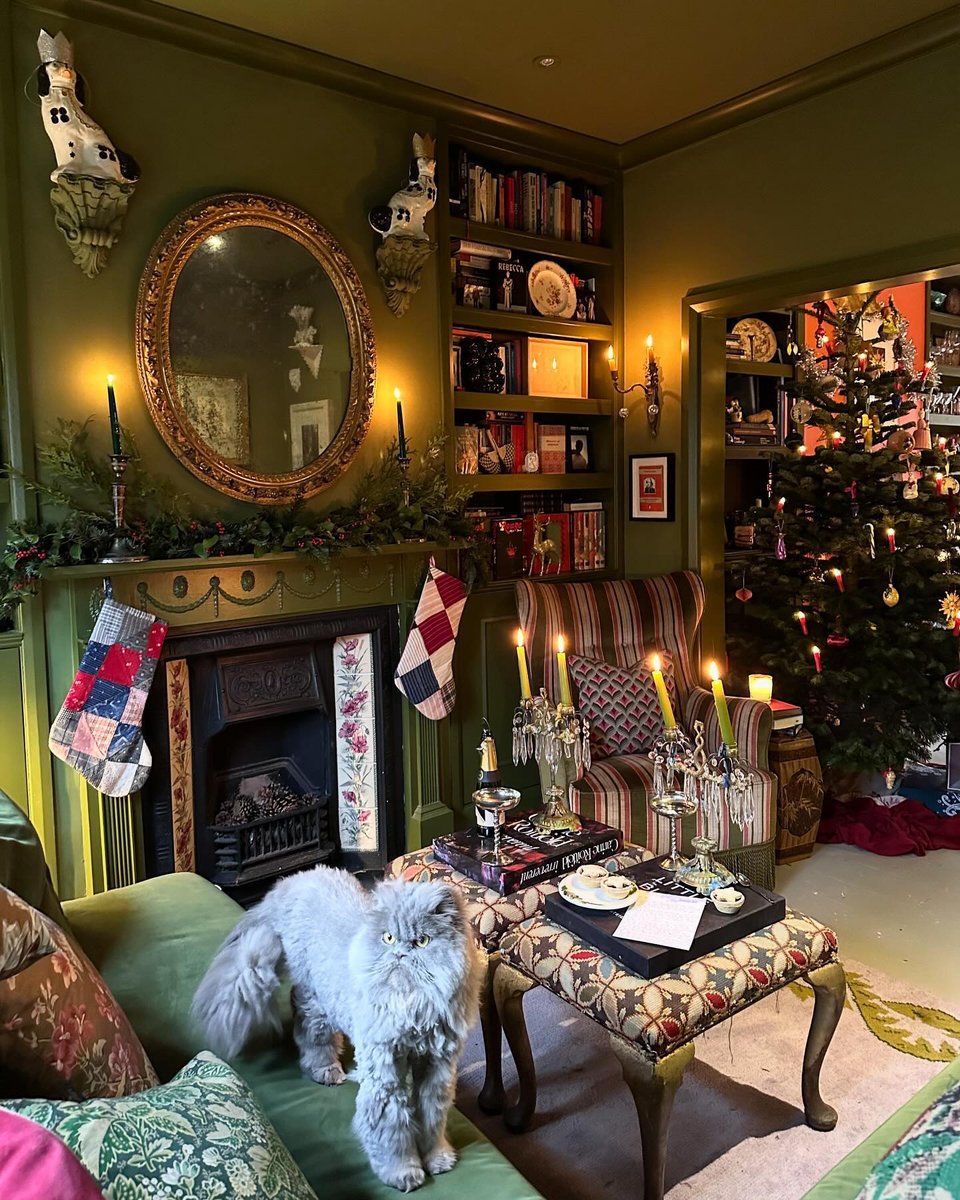 Ο χριστουγεννιάτικος στολισμός του σαλονιού του Max Hurd / Φωτογραφία: maximilianhurd/Instagram
