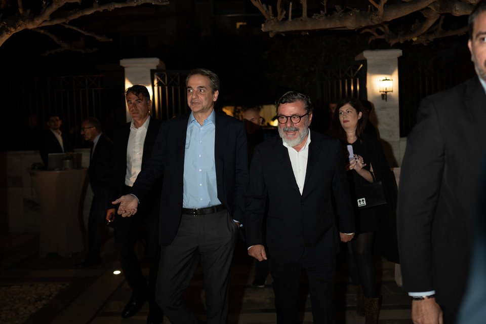 Ο Κυριάκος Μητσοτάκης με τον Χρήστο Ράπτη 