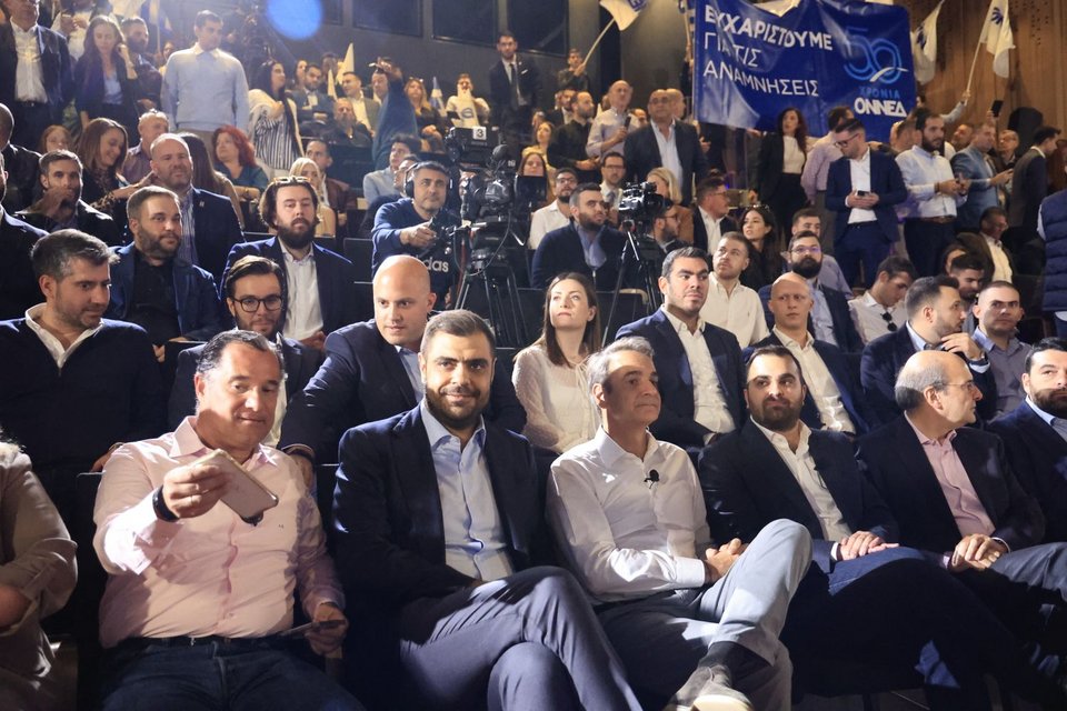 Αδωνις Γεωργιάδης, Παύλος Μαρινάκης, Κυριάκος Μητσοτάκης