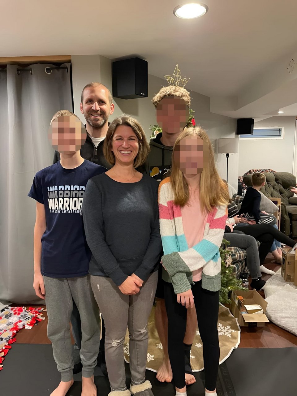 Ο Ράιαν Μπόργκαρντ με την οικογένειά του