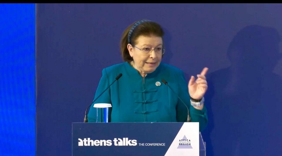 Η Υπουργός Πολιτισμού Λίνα Μενδώνη, στην ομιλία της στην ημερίδα της Περιφέρειας Αττικής Athens Talks
