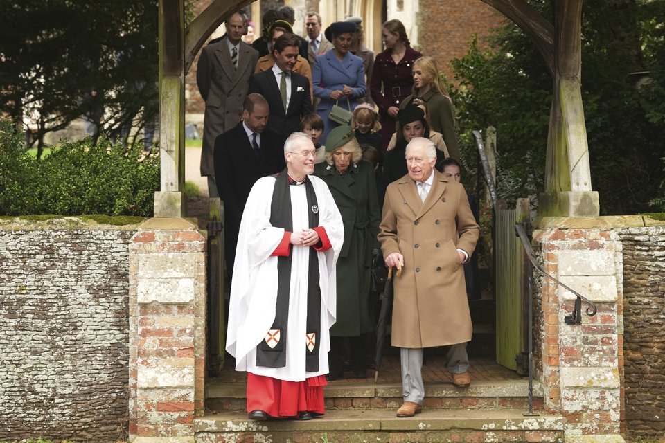 Χριστούγεννα για τη Βασιλική Οικογένεια στην Αγγλία / Φωτογραφία: AP
