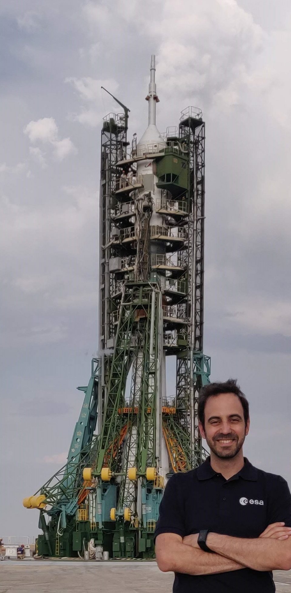 Στο σημείο εκτόξευσης του πυραύλου Soyuz, στο Baikonur
