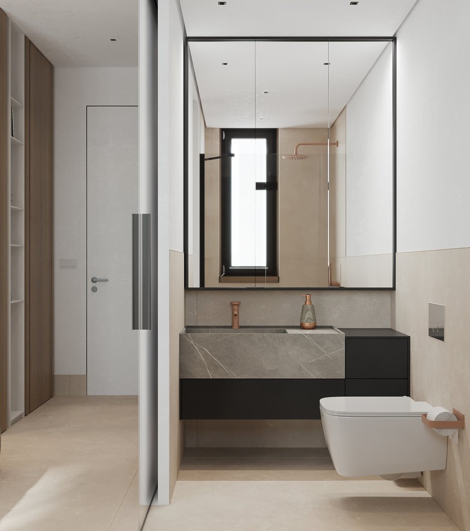 Γήινοι τόνοι θα κυριαρχούν στα μπάνια.